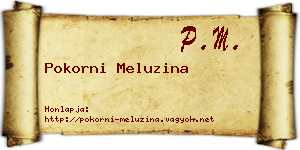 Pokorni Meluzina névjegykártya